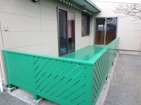 �E�b�h�f�b�L�ݒu�@���t�H�[���@�{�H��